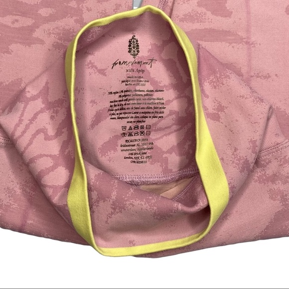 Free People Think Twice Leggings High Rise PINK New XS S - Picture 8 of 15